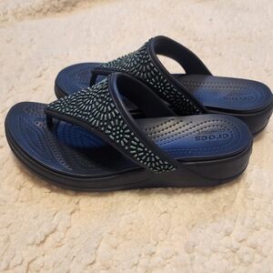 Crocs Monterrey Diamante Wedge Sandal